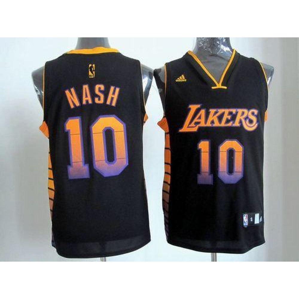Performance Rare Men's Lakers #10 Steve Black Basketball Jersey