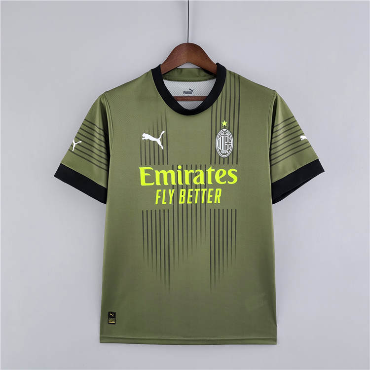 2223 AC Milan Third Dark Green Soccer Jersey Football Shirt -