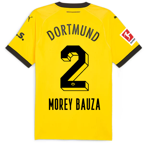 Borussia Dortmund Bauza 2023-2024 Bun Home Jersey – Authentic Shirt