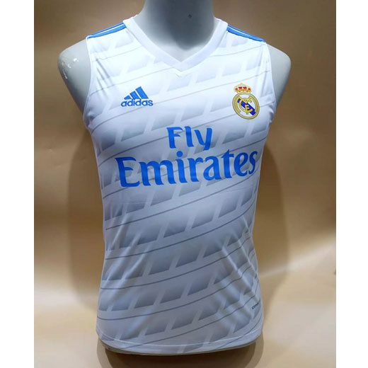 Performance Driven Real Madrid White 201718 Vest Soccer Jersey Shirt