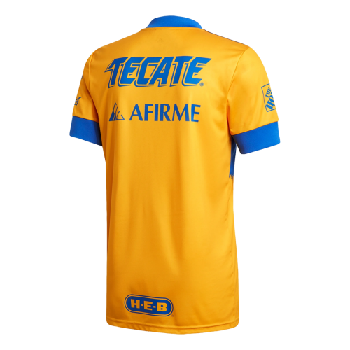 20-21 Tigres UANL Home Yellow Soccer Jersey Shirt - Official Replica