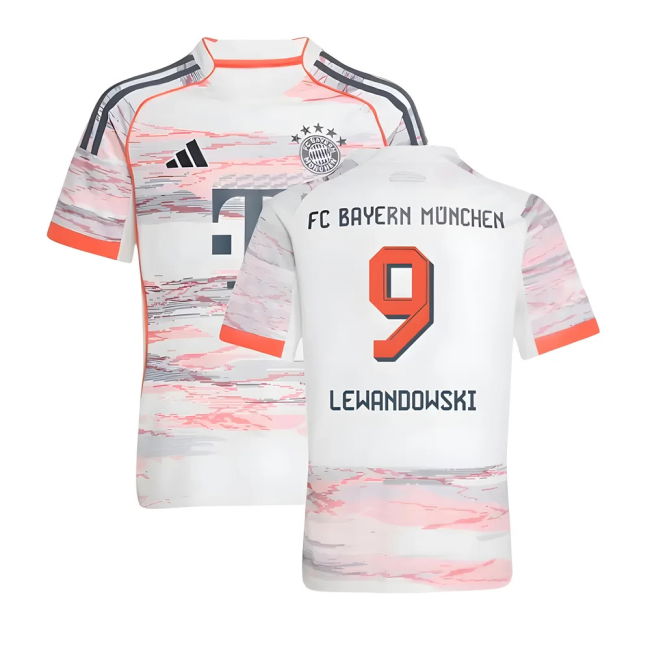 2025-2026 Bayern Away Replica Shirt - Kids (Lewandowski 9)