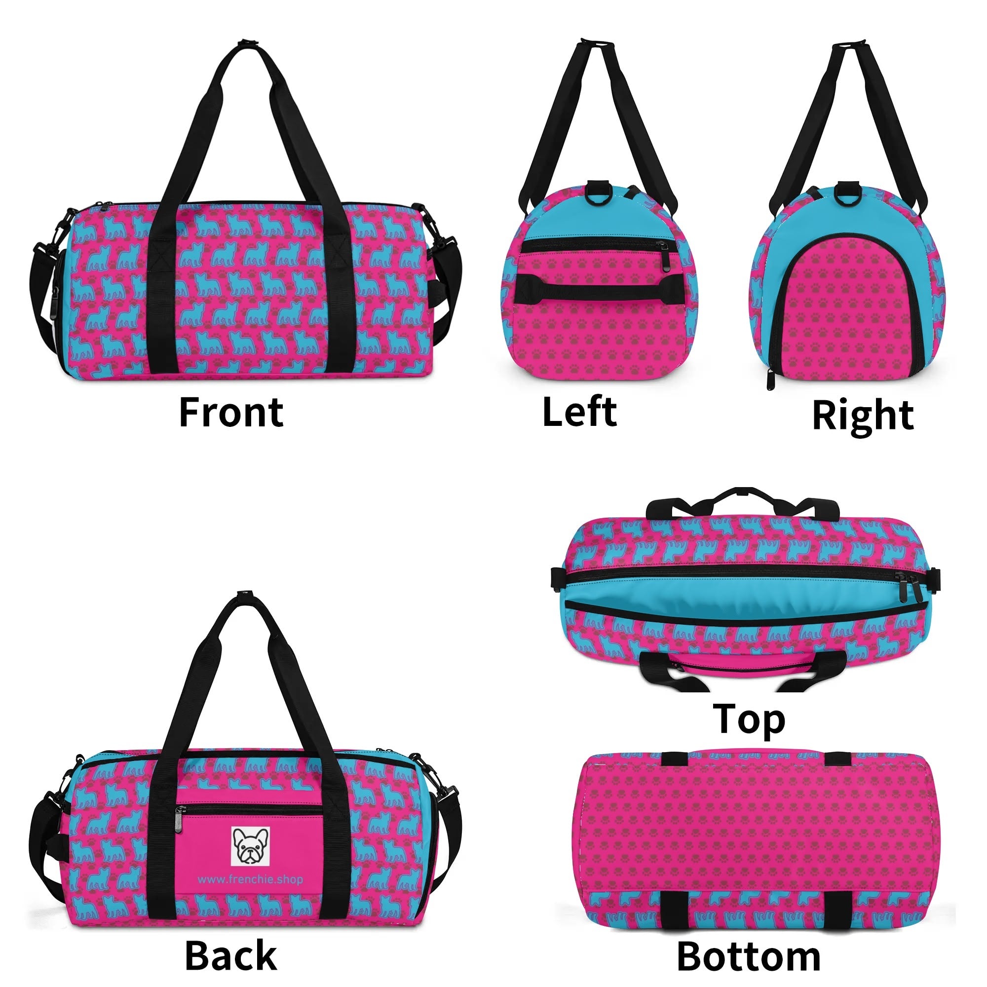 Frenchie-Fan Belle - Gym Bag For Frenchie Lovers for Everyday Wear