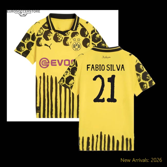 Football Team Kids Jersey Fabio Silva 2025-2026 Puma Drycell