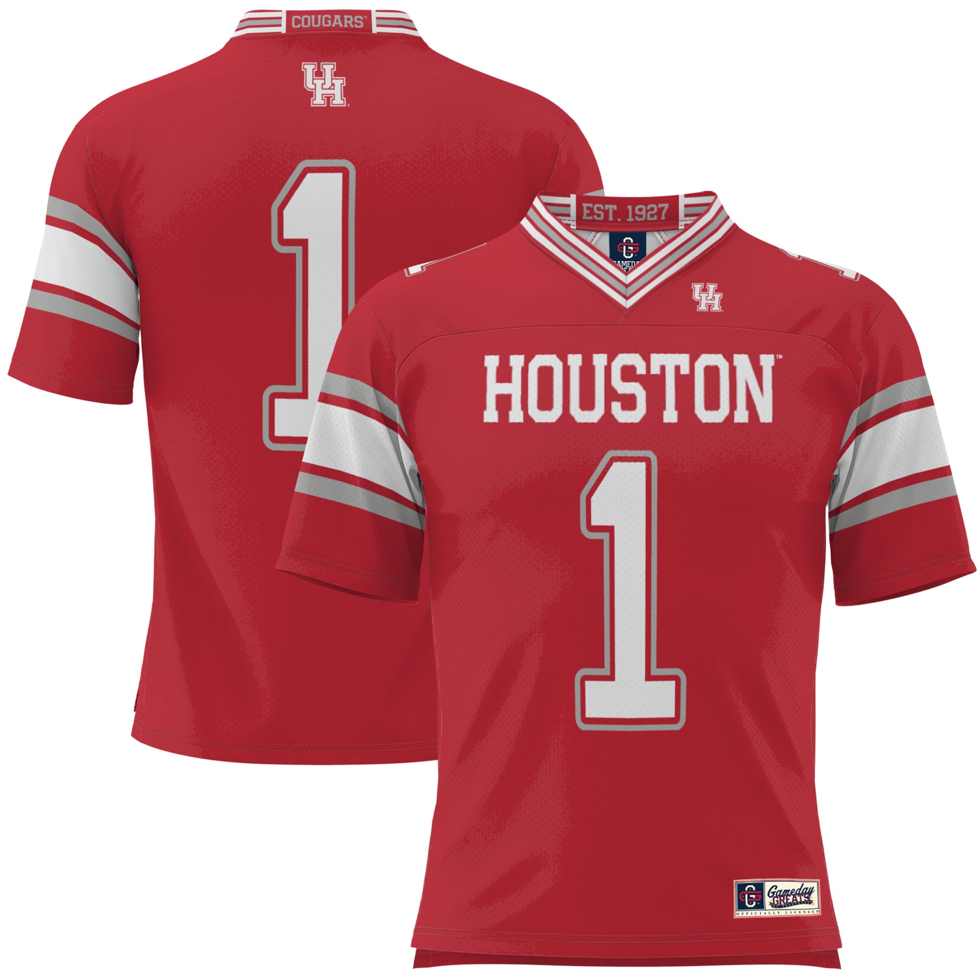 #1 Houston Cougars GameDay Greats Youth 2026 Season Football Jersey - Red