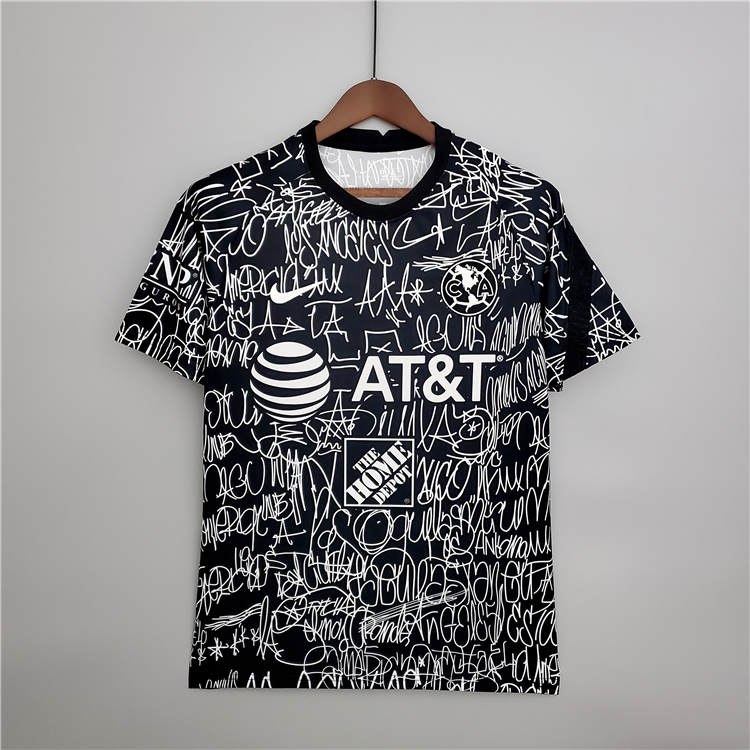 Club America Soccer Jersey 21-22 Black Football Shirt - Official
