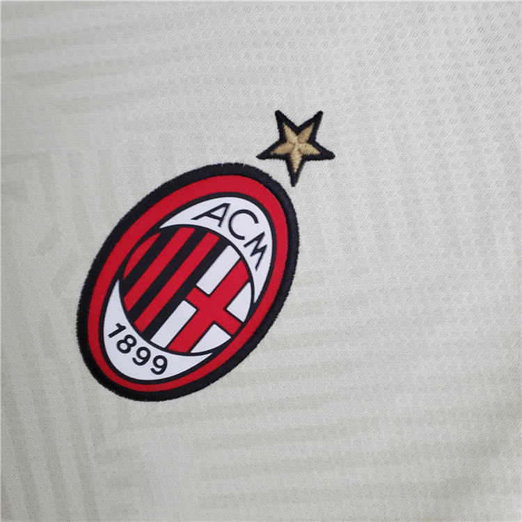 AC Milan 21-22 Away Yellow Soccer Jersey Football Shirt - Official