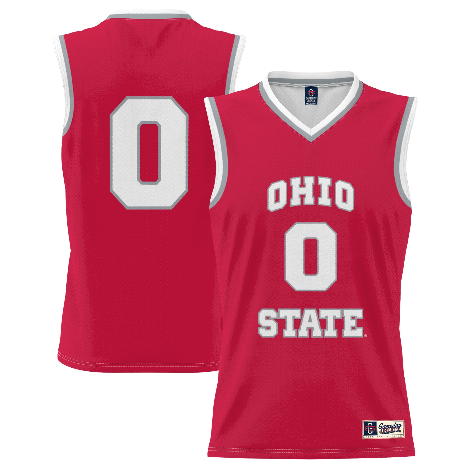 #0 Ohio State Buckeyes GameDay Greats Unisex Lightweight Women's Basketball Fashion Jersey - Scarlet