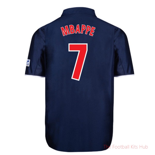 Performance PSG Paris Saint Germain 2001 Home Shirt (Mbappe 7)
