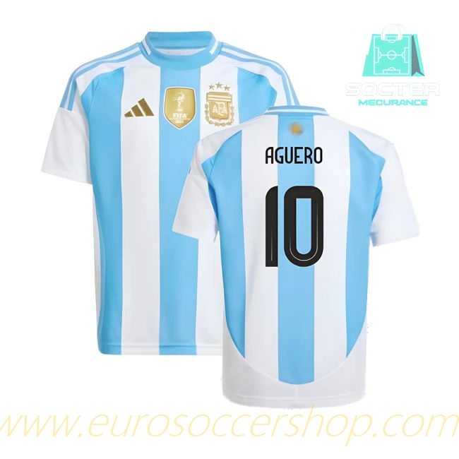 2024-25 Collection Albiceleste Match Quality Home Jersey Junior (AGUERO 10)