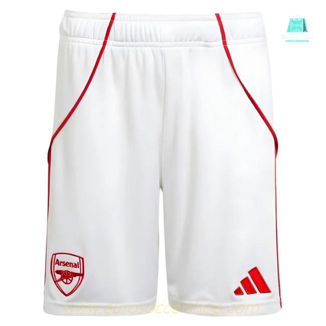 2025-2026 Arsenal Home Shorts (White) - Kids