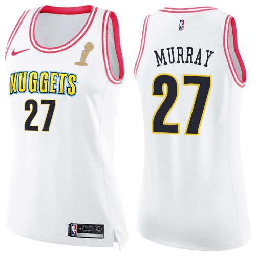 Nuggets #27 Jamal Murray Authentic 2023 Finals NBA Jersey - White