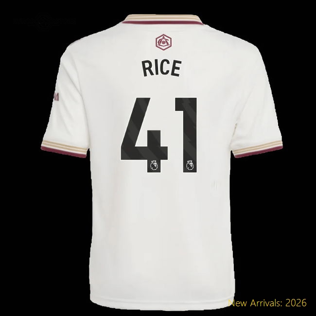 Arsenal Rice Safe Kids Jersey Climacool Machine-washable
