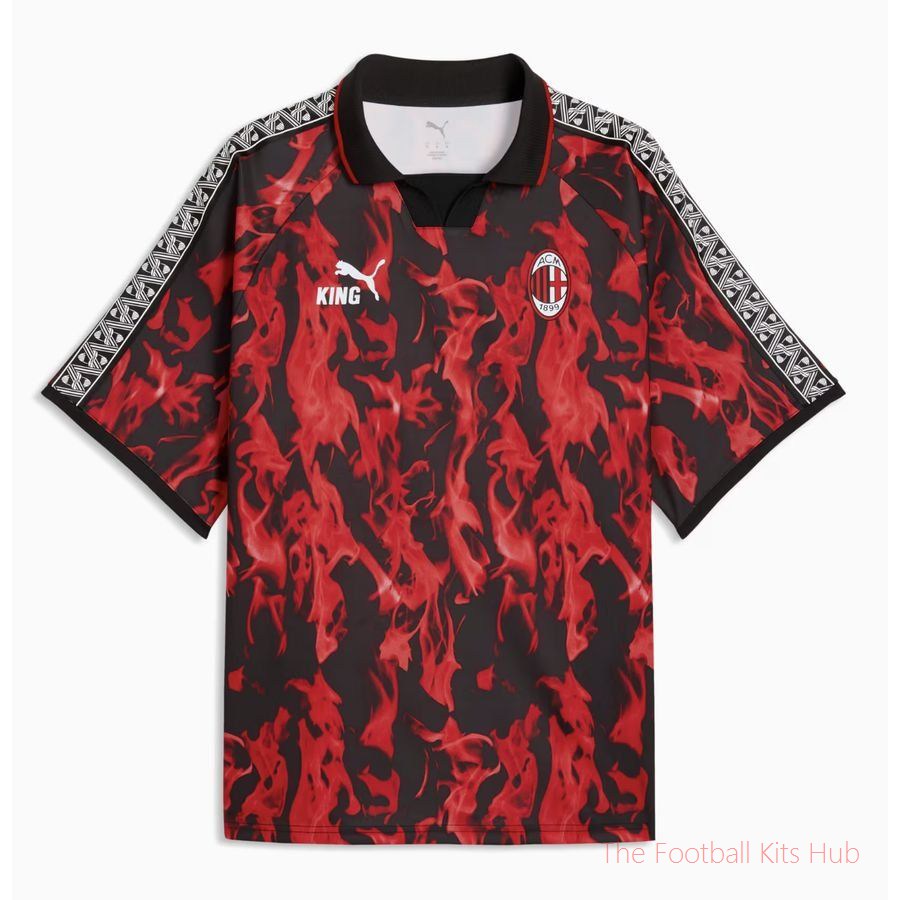 AC Milan Football Shirt King Retro - For All Time Red/PUMA Black