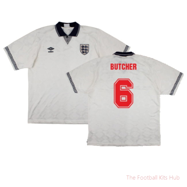 England 1990-92 Home Shirt (S) (Good) (Butcher 6)
