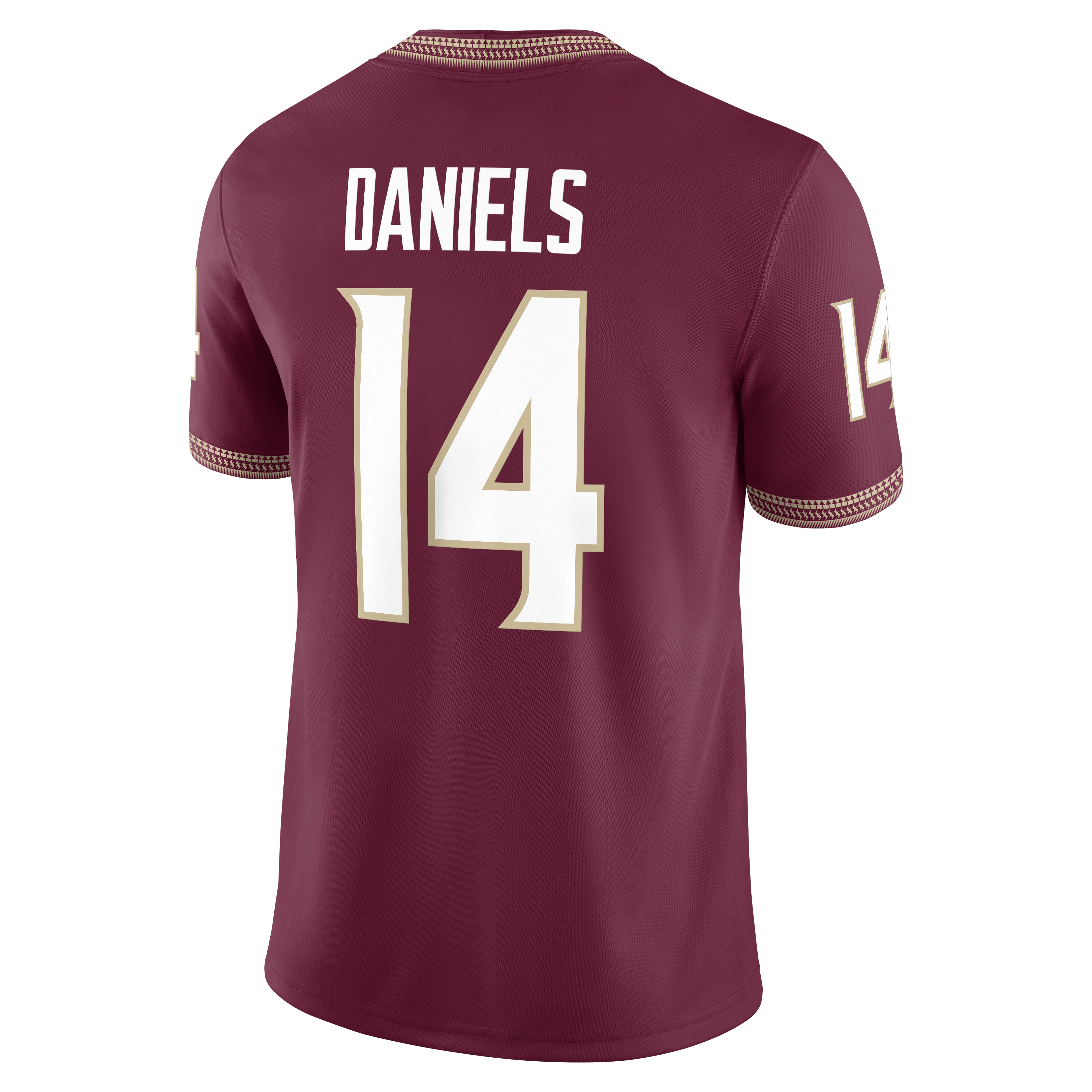 [NJP] Ashton Daniels Florida State Seminoles Game Football Jersey - Garnet