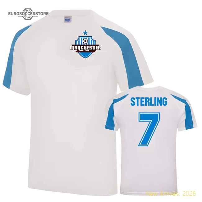 Premium Raheem Sterling Man City Sports Training Jersey White