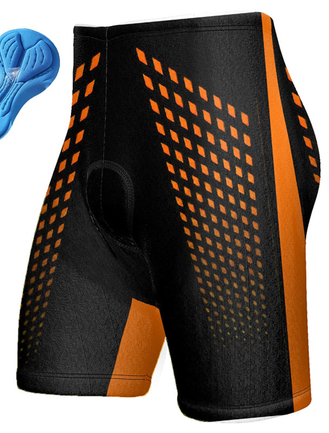 Men's Graphic Geometic Cycling Shorts Bike Padded Shorts / Chamois Bottoms Mountain Bike MTB Road Bike Cycling Sports 3D Pad Cycling Quick Dry Moisture Wicking Yellow Red Spandex Clothing Apparel
