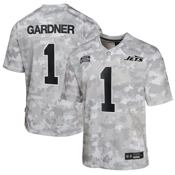 None Sauce Gardner Game Jersey - Camo | NFL Player Jersey | NFL Footba