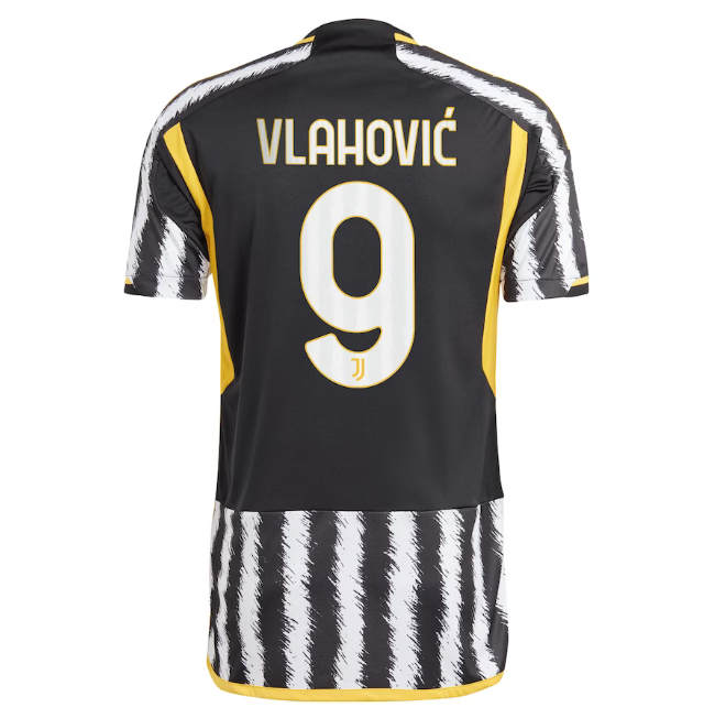 2324 Juventus Home Soccer Jersey Football Shirt - Vlahovic 9 -