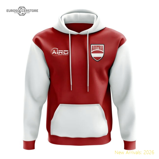 Austria Concept Country Football Hoody (Red)