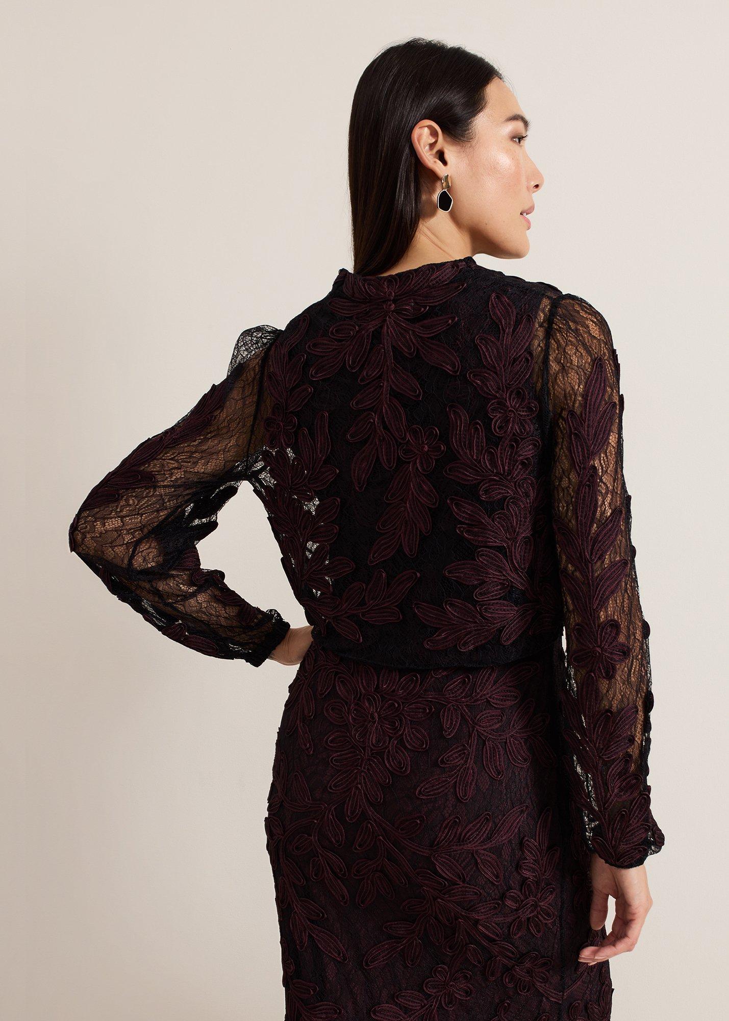 Montee Burgundy Tapework Cover Up