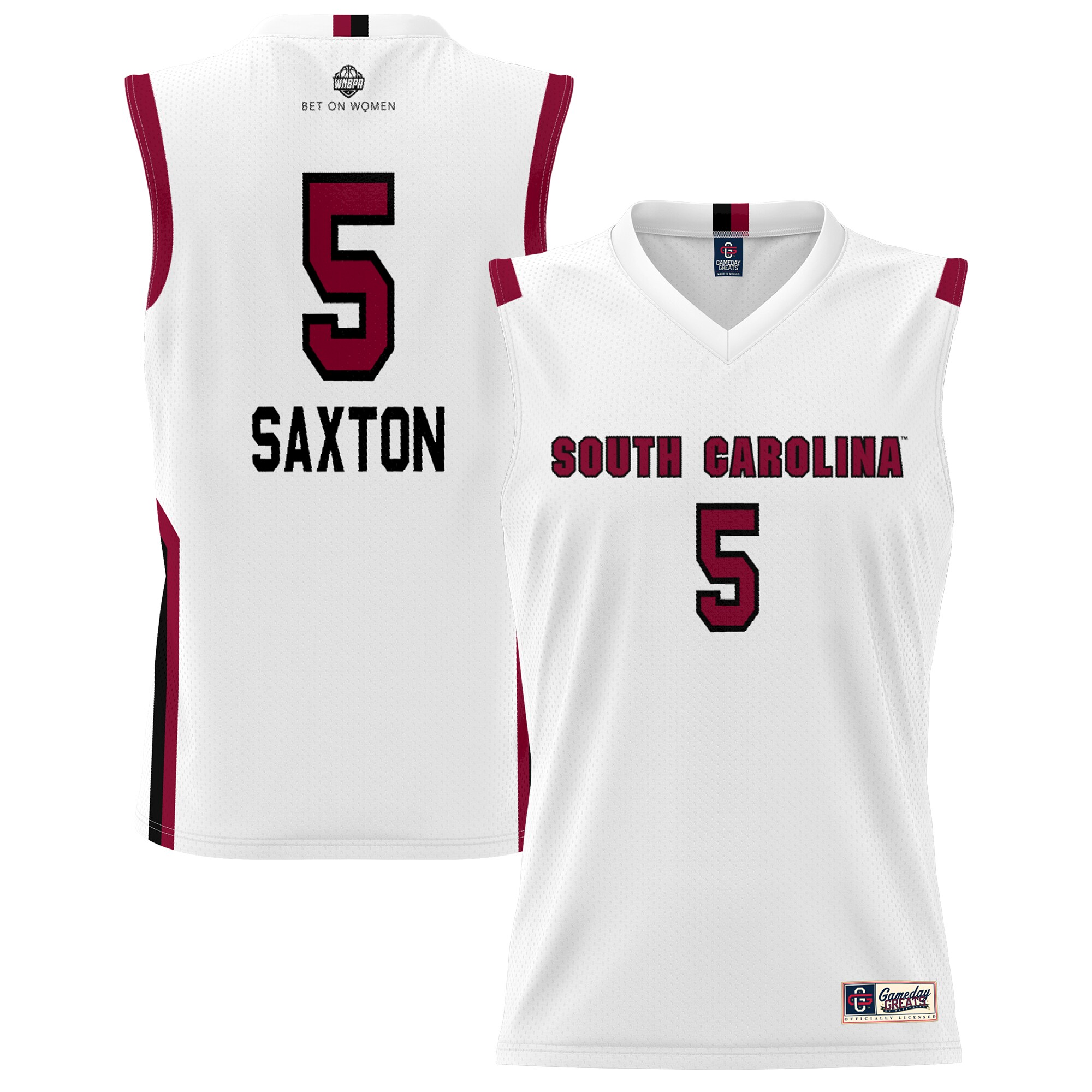 [DDG] Victaria Saxton South Carolina Gamecocks GameDay Greats Youth Lightweight Basketball Alumni Jersey - White