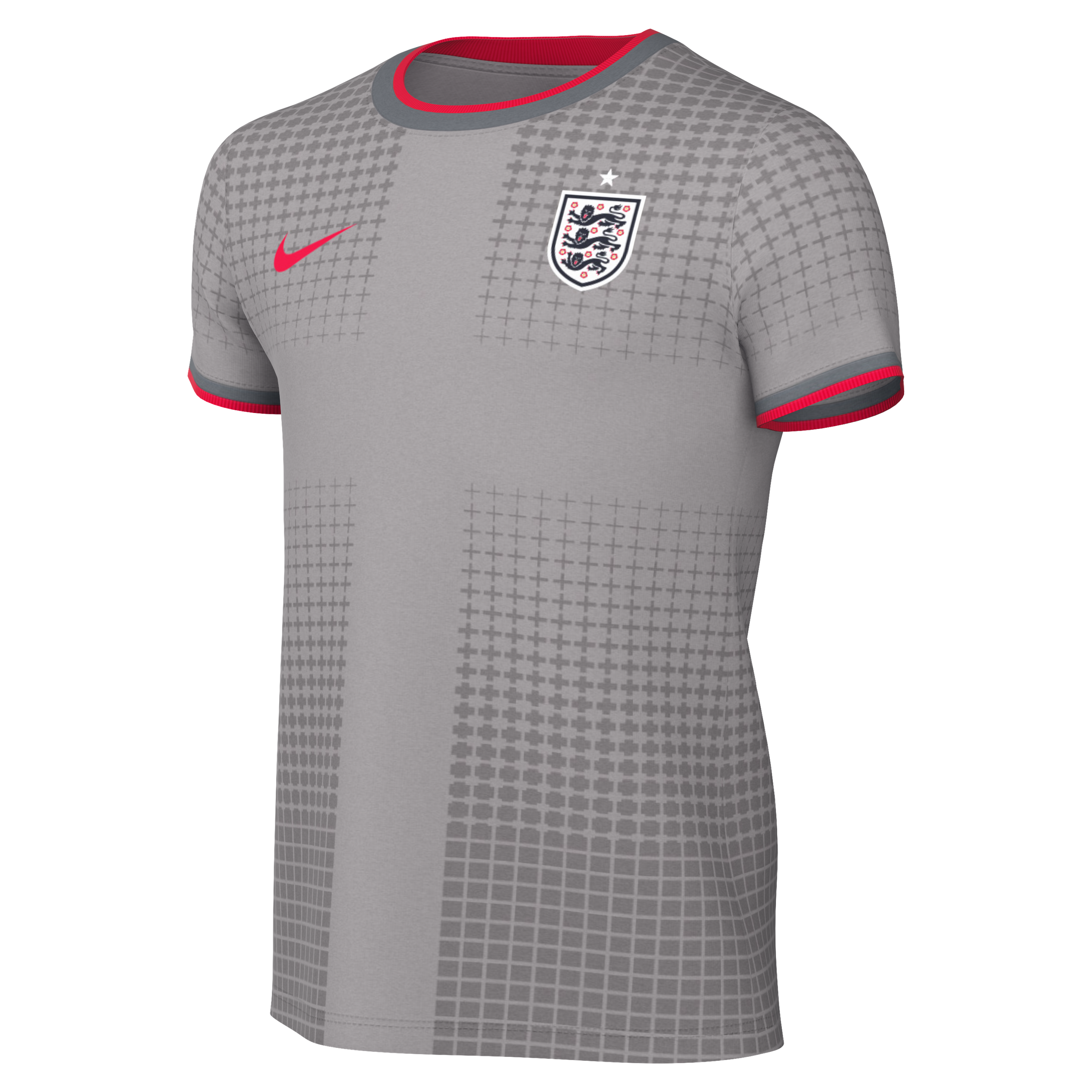 [SJH] England National Team x Palace Youth 2026 Dri-FIT Pre-Match Jersey Top - Gray