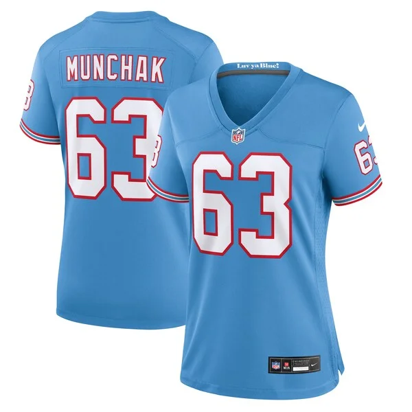 None Mike Munchak Game Jersey - Blue | NFL Player Jersey | NFL Footbal