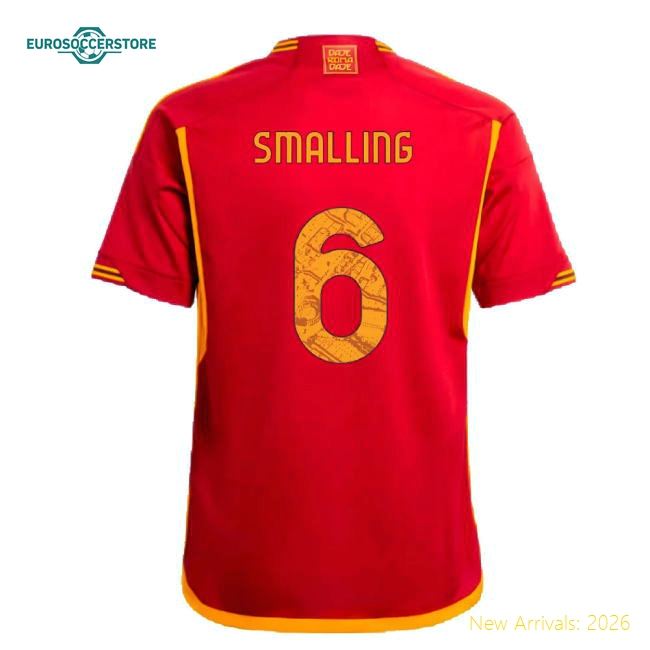 As Roma Children 2023 Home Jersey Shirt #2024 Football Fan Apparel