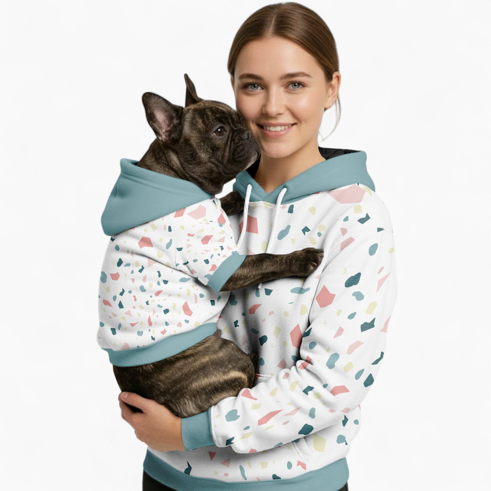 French Bulldog Ruby Human Hoodies Practical Pet Supply