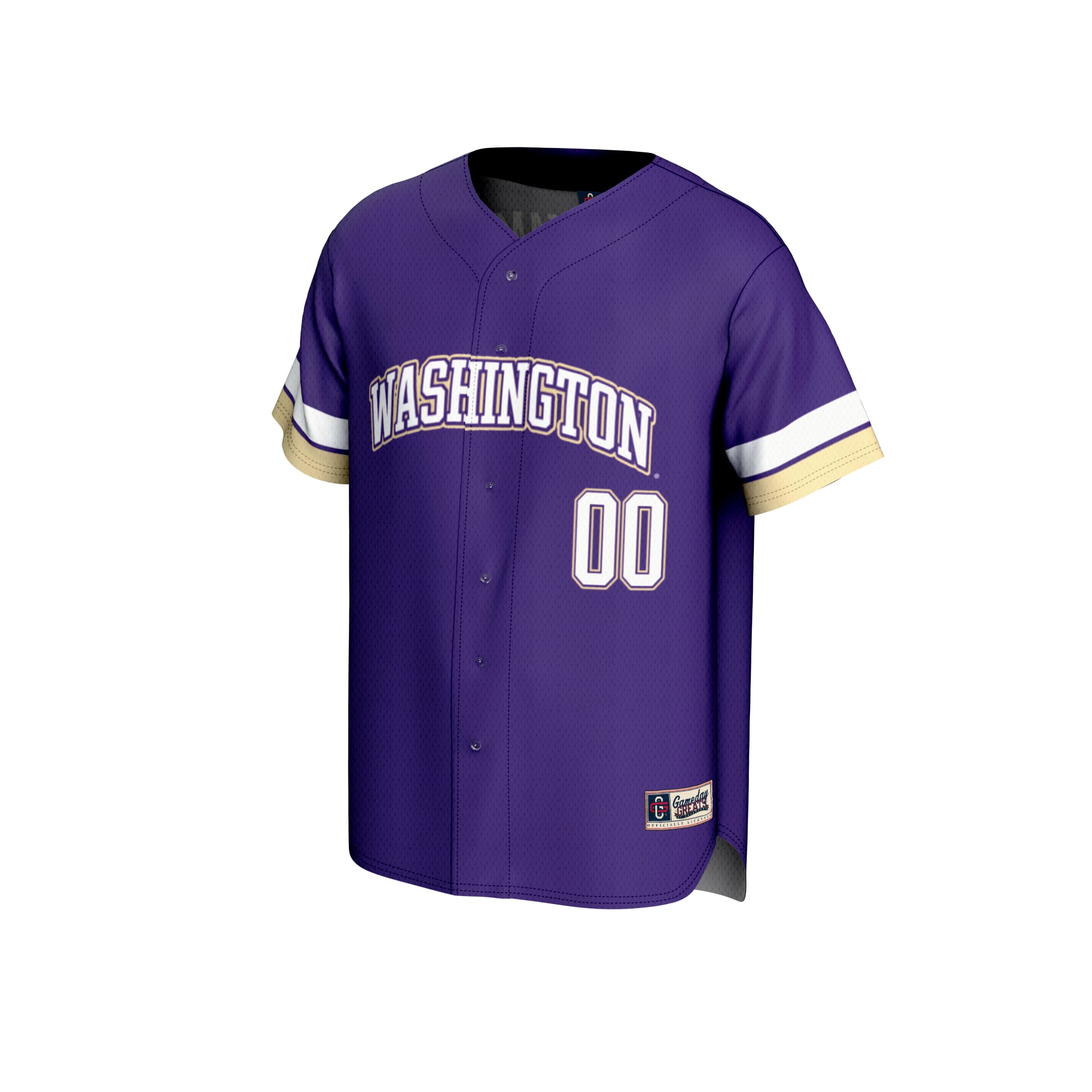 Washington Huskies GameDay Greats Unisex NIL Pick-A-Player Lightweight Baseball Jersey - Purple