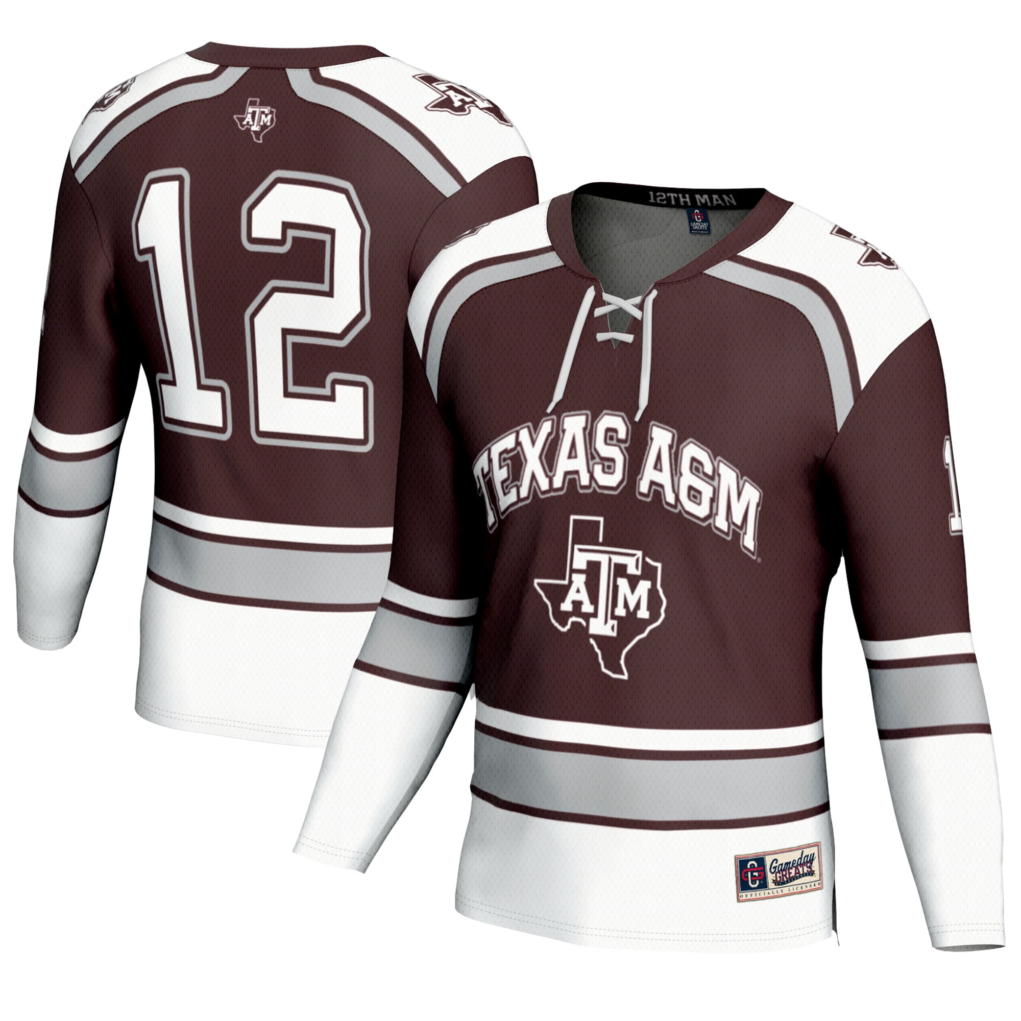[NJP] Texas A&M Aggies GameDay Greats Unisex Hockey Fashion Jersey - Maroon