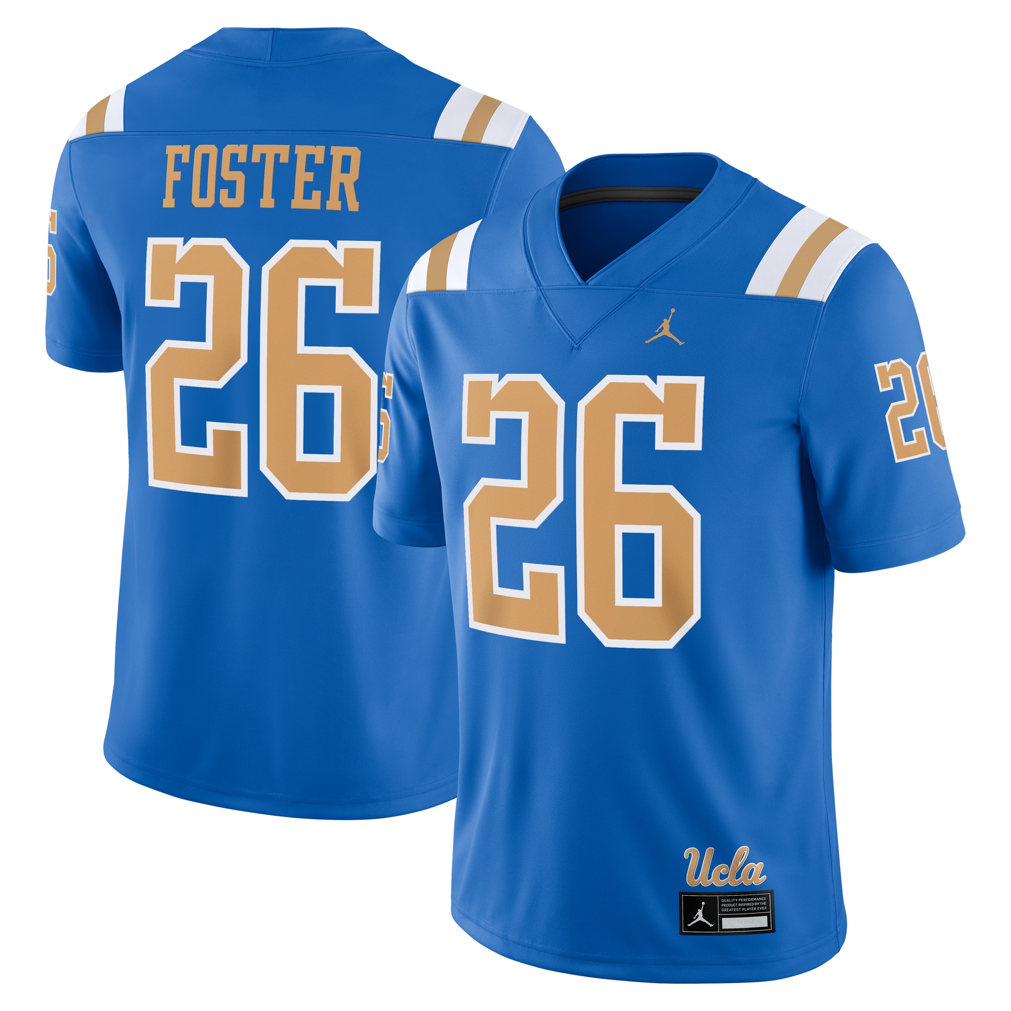 [NJP] Youth DeShaun Foster UCLA Bruins Alumni Home Game Jersey - Blue