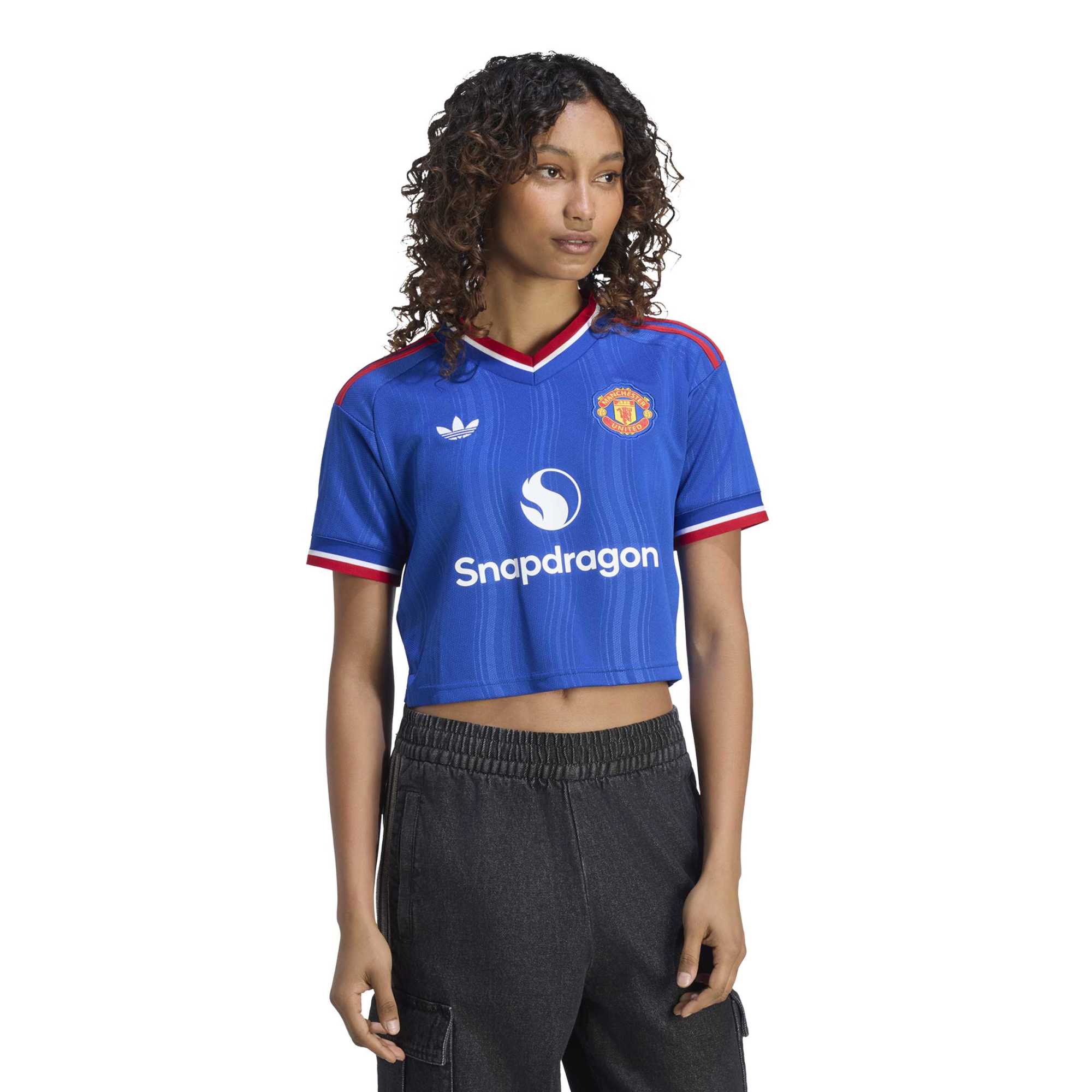 [SJH] Youth Manchester United Women's 2026/27 Away Cropped Replica Jersey - Royal