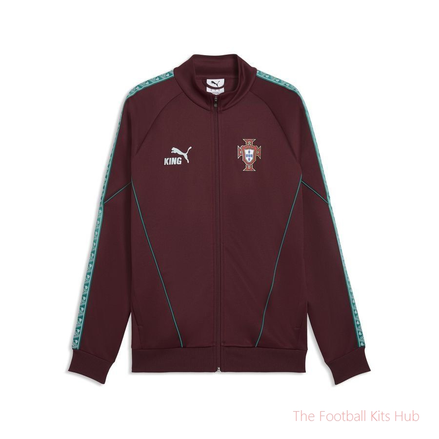 Portugal Track Jacket King Anthem World Cup 2026 - Ruby Shimmer