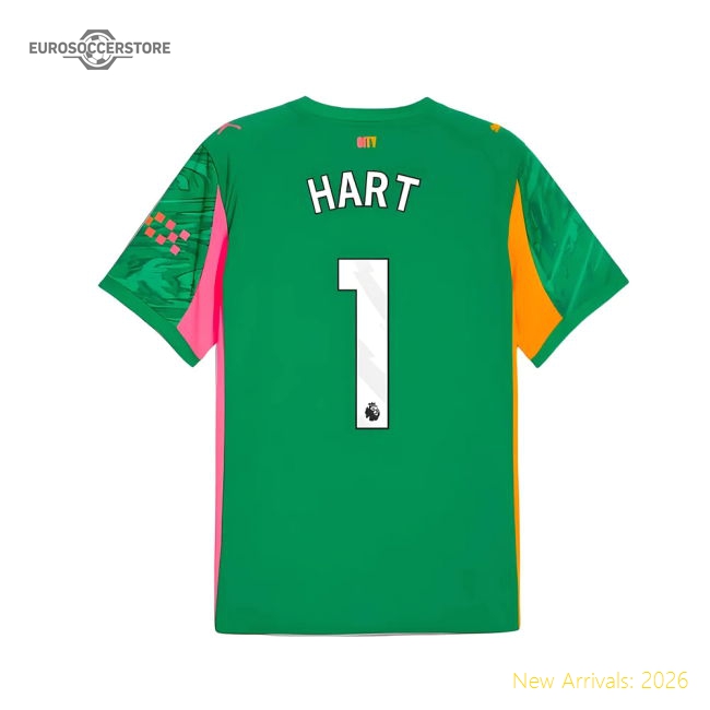 2025-2026 City Man Goalkeeper Away Jersey (Green) (Hart 1)