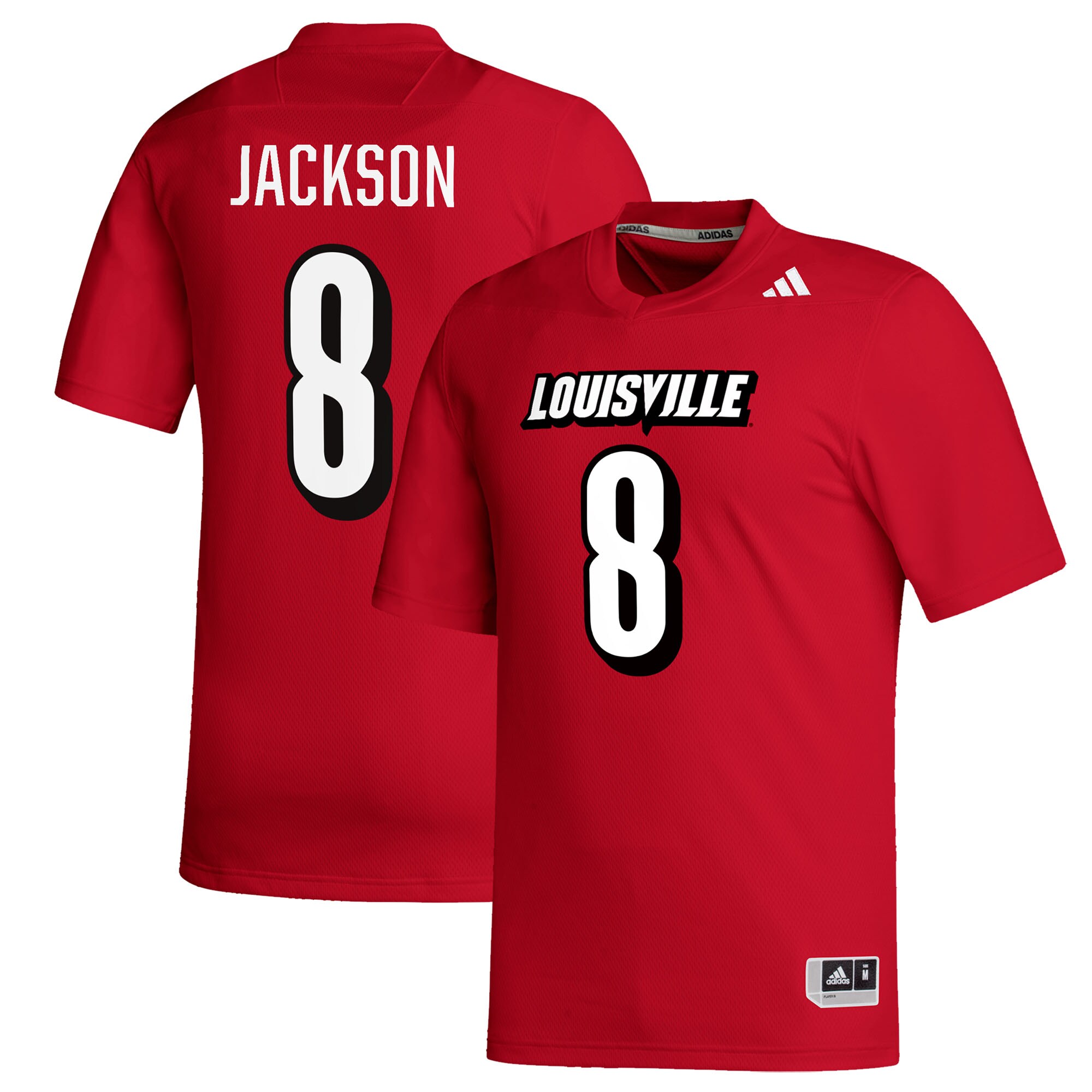 [DDG] Lamar Jackson #8 Louisville Cardinals Replica Football Alumni Jersey - Red