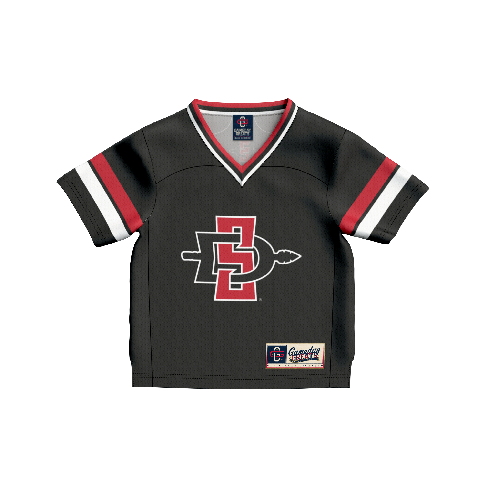 [DDG] San Diego State Aztecs GameDay Greats Toddler Lightweight Collegiate Football Fashion Jersey - Black