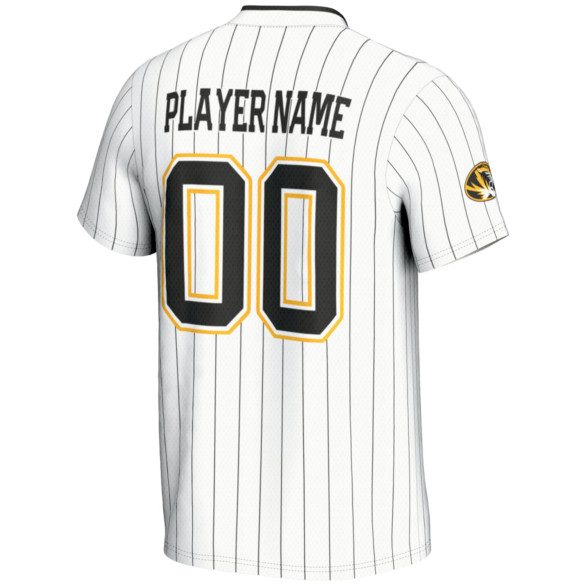 [NJP] Missouri Tigers GameDay Greats Unisex NIL Pick-A-Player Lightweight Softball Jersey - White