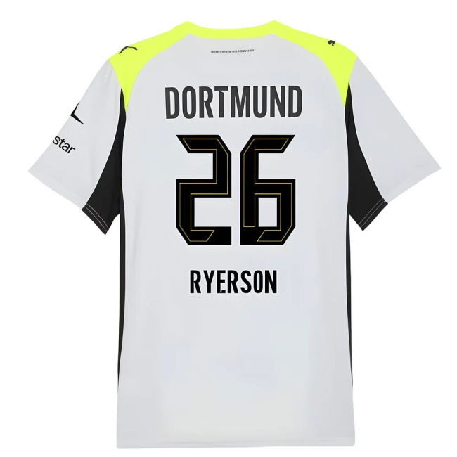 Elite Performance Dortmund Borussia Dortmund Away Shirt Ryerson #2...