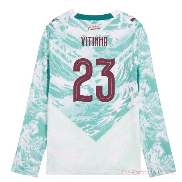 2026-2027 Portugal Long Sleeve Away Shirt (Kids) (Vitinha 23)