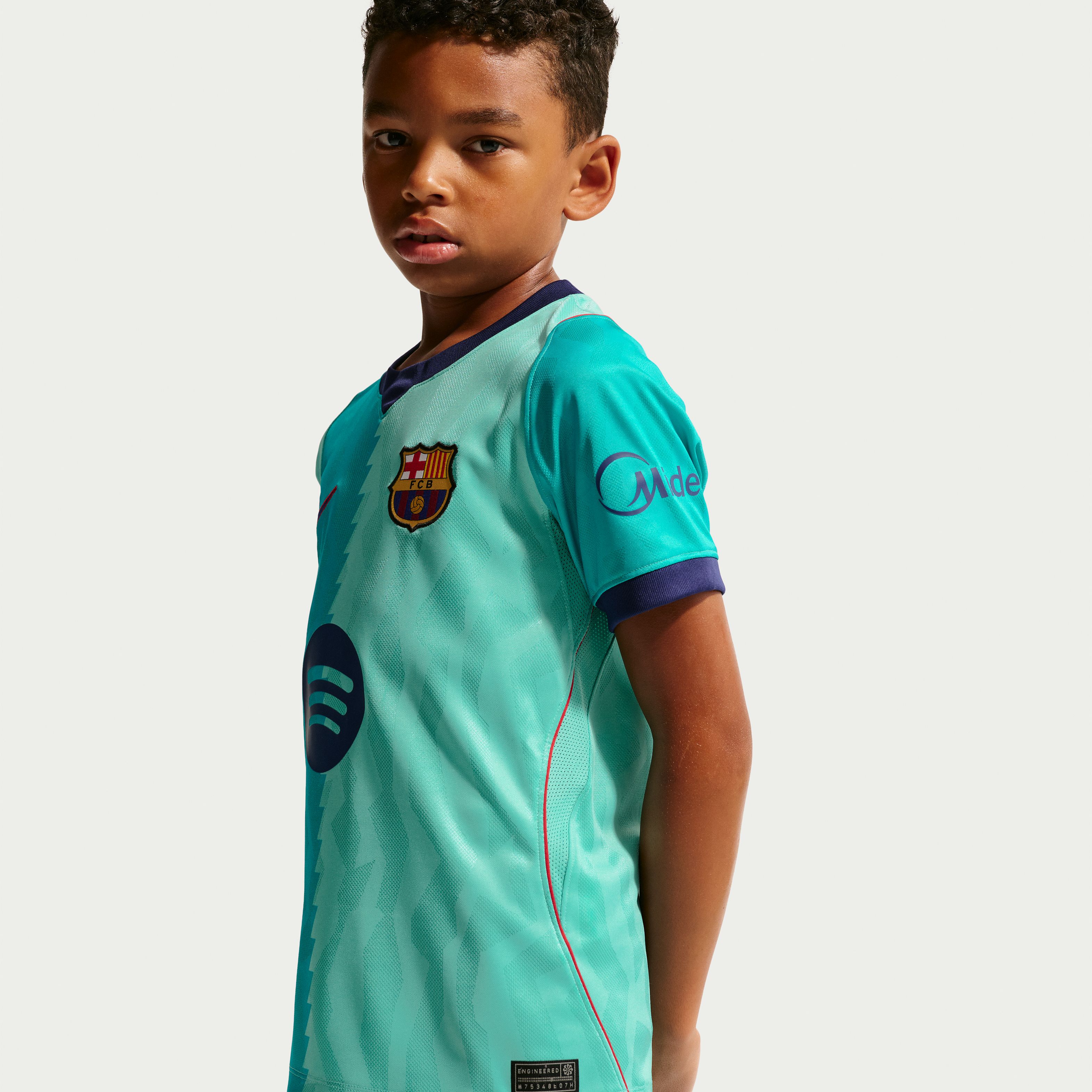 [SJH] Barcelona Youth 2026/27 Third Stadium Replica Jersey - Turquoise