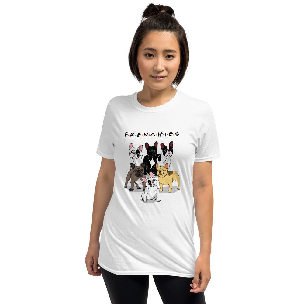 Frenchies - Dog Owner -short-sleeve Unisex T-shirt Frenchie Themed Wear