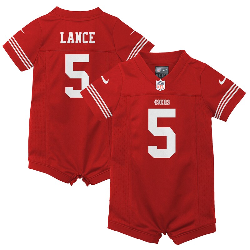 Trey Lance San Francisco 49ers Nike Infant Romper Game Jerse...