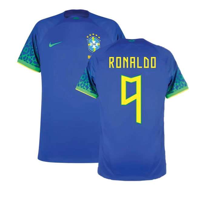 RONALDO 9 Match Quality Brazil 2022-2023 Away Jersey