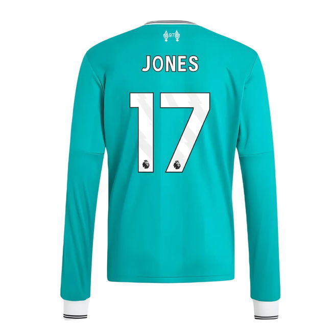 2025-20 Liverpool Puma Third Football Jersey Jones 17 L S Kids