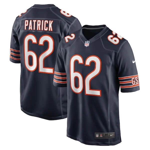 None Lucas Patrick Game Jersey - Navy | NFL Player Jersey | NFL Footba