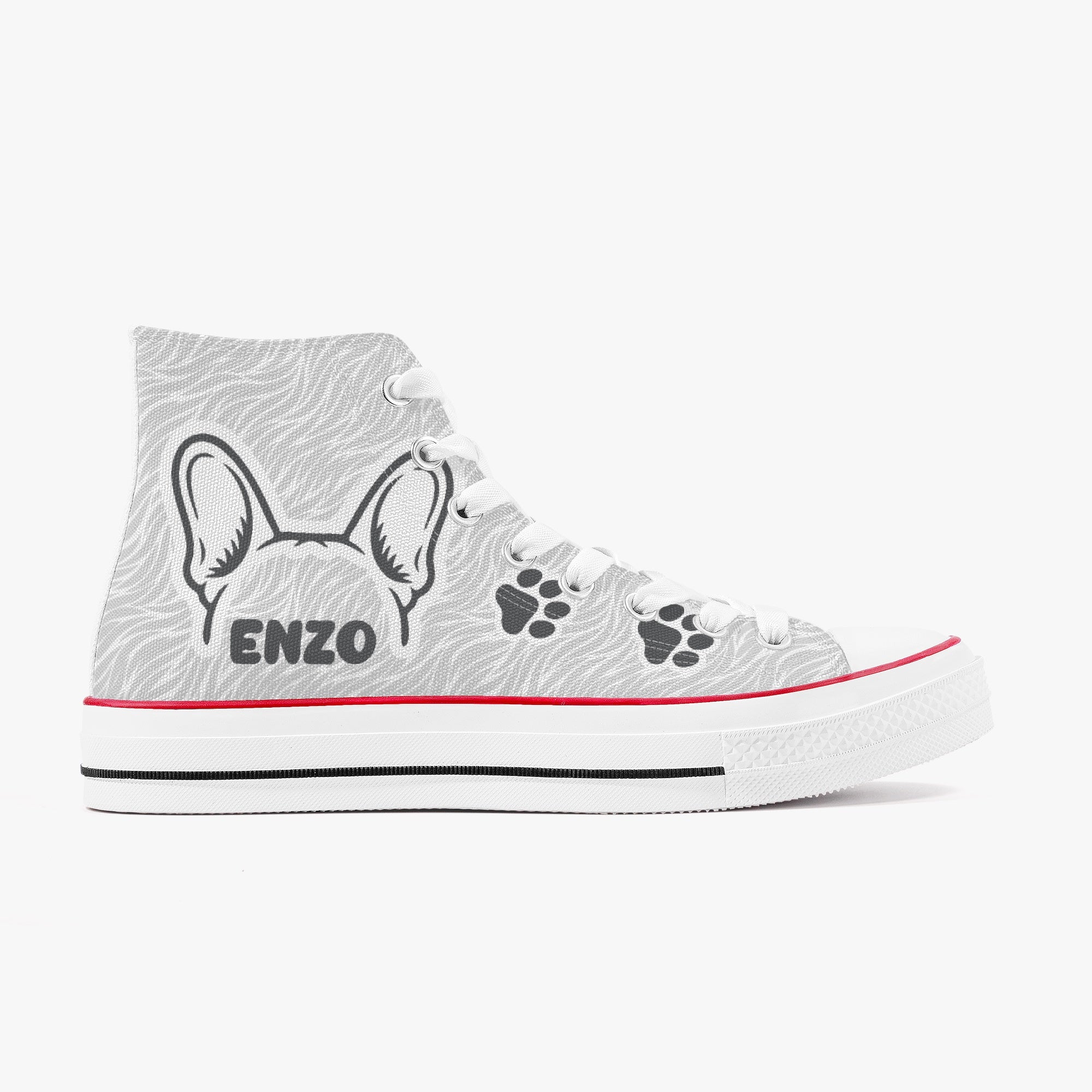 Moose - Personalized High-Top Canvas Shoes