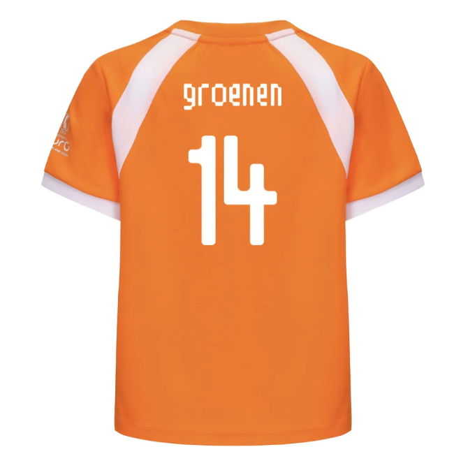 2025 Netherlands Wec Poly T-Shirt (Orange) - Kids (Groenen 14)